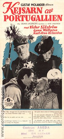 Kejsaren av Portugallien 1945 movie poster Victor Sjöström Gunn Wållgren Karl-Arne Holmsten Gustaf Molander Writer: Selma Lagerlöf