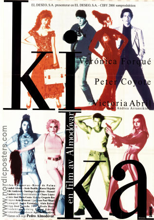 Kika 1993 movie poster Peter Coyote Veronica Forqué Victoria Abril Pedro Almodovar Spain