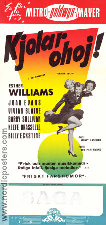 Kjolar o´hoj 1952 poster Esther Williams Joan Evans Vivian Blaine Sidney Lanfield Musikaler