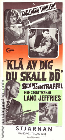 Le spie uccidono in silenzio 1966 movie poster Lang Jeffries Emma Danieli Andrea Bosic Mario Caiano Agents