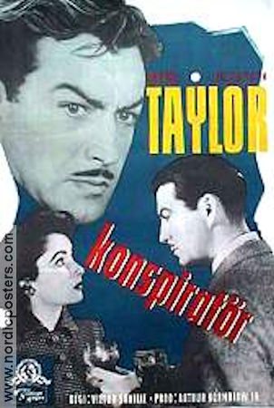 Konspiratör 1949 poster Elizabeth Taylor Robert Taylor Robert Flemyng Victor Saville