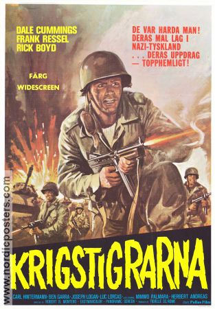 Krigstigrarna 1970 poster Dale Cummings Carlo Hintermann Franco Ressel Roberto Bianchi Montero Krig