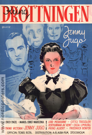 Mädchenjahre einer Königin 1936 movie poster Jenny Jugo Olga Limburg Renée Stobrawa Erich Engel Eric Rohman art