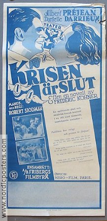 La crise est finie 1935 movie poster Albert Préjean Danielle Darrieux