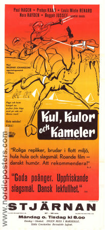 Kul kulor och kameler 1960 poster Paul Hagen Louis Miehe-Renard Ebbe Langberg Sven Methling Danmark