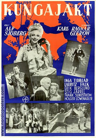 Kungajakt 1944 movie poster Inga Tidblad Lauritz Falk