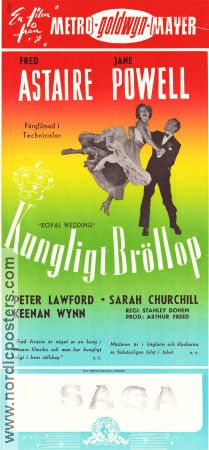 Kungligt bröllop 1951 poster Fred Astaire Jane Powell Peter Lawford Stanley Donen Musikaler Dans