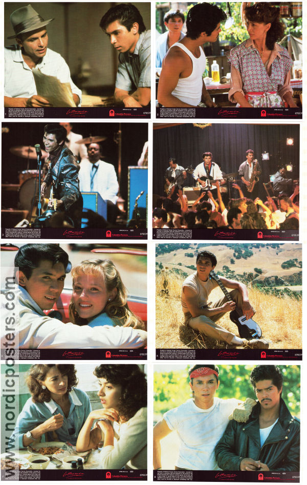 La Bamba 1987 lobby card set Lou Diamond Phillips Esai Morales Luis Valdez Rock and pop