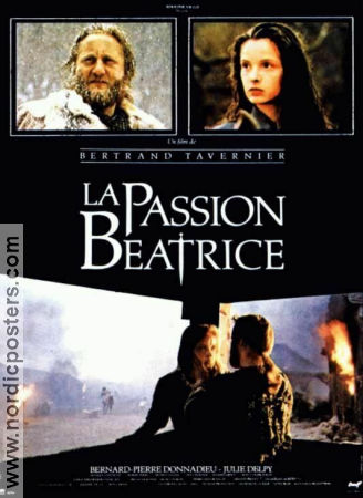 La passion de Beatrice 1987 movie poster Julie Delpy Bernard-Pierre Donnadieu Bertrand Tavernier Religion Find more: Large poster