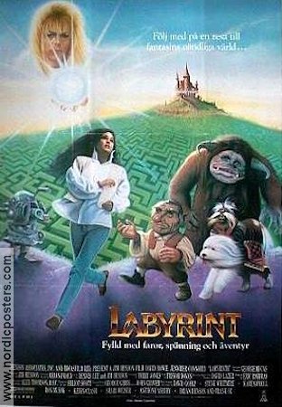 Labyrint 1986 poster David Bowie Jennifer Connelly Toby Froud Jim Henson