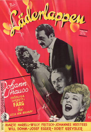 Die Fledermaus 1948 movie poster Marte Harell Willy Fritsch