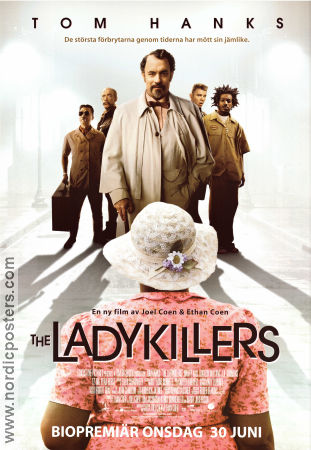 The Ladykillers 2004 movie poster Tom Hanks Marlon Wayans Irma P Hall Joel Ethan Coen