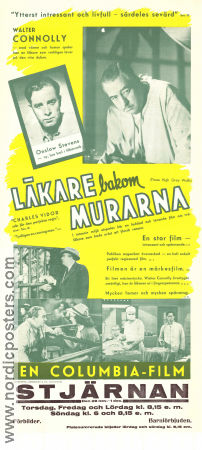 Läkare bakom murarna 1939 poster Walter Connolly Onslow Stevens Paul Fix Charles Vidor Medicin och sjukhus