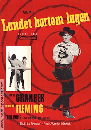 Gun Glory 1957 movie poster Stewart Granger Rhonda Fleming Chill Wills Roy Rowland Poster artwork: Bommelin