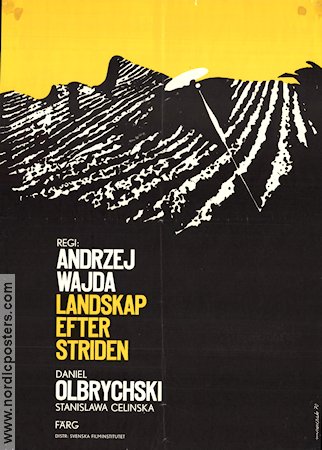Krajobraz po bitwie 1970 movie poster Daniel Olbrychski Stanislawa Celinska Aleksander Bardini Andrzej Wajda Artistic posters Country: Poland