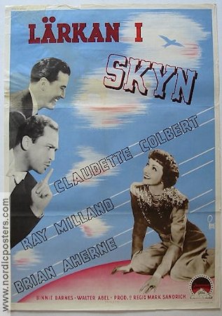 Skylark 1942 movie poster Claudette Colbert Ray Milland Brian Aherne
