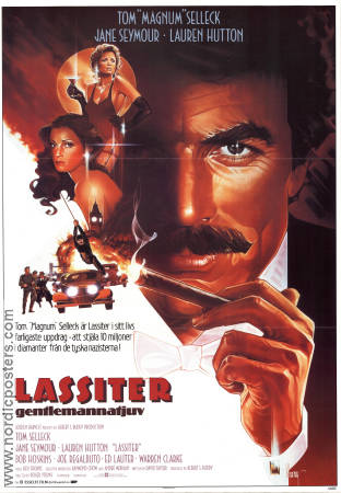 Lassiter 1984 movie poster Tom Selleck Jane Seymour Lauren Hutton Roger Young Smoking