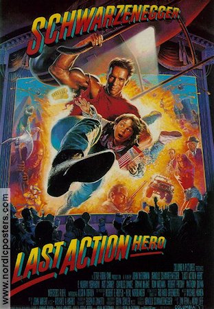 Last Action Hero 1993 poster Arnold Schwarzenegger F Murray Abraham Sharon Stone John McTiernan