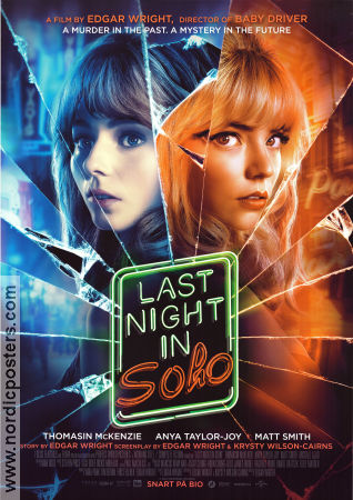 Last Night in Soho 2021 poster Thomasin McKenzie Edgar Wright