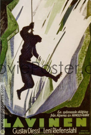 Die weisse Hölle von Piz Palü 1929 movie poster Leni Riefenstahl Gustav Diessl GW Pabst