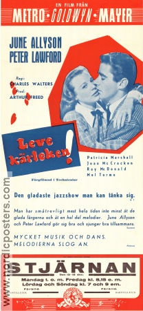 Leve kärleken! 1947 poster June Allyson Peter Lawford Patricia Marshall Charles Walters Musikaler