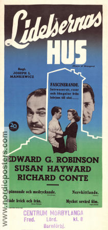 Lidelsernas hus 1949 poster Edward G Robinson Susan Hayward Richard Conte Joseph L Mankiewicz Film Noir