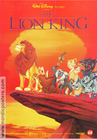The Lion King HM 1994 poster Matthew Broderick Roger Allers