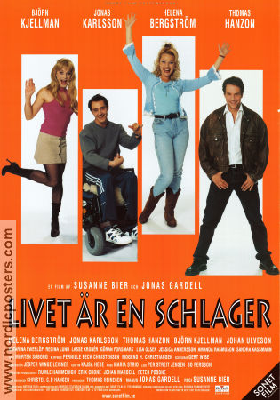 Livet är en schlager 2000 movie poster Helena Bergström Björn Kjellman Thomas Hanzon Susanne Bier Writer: Jonas Gardell