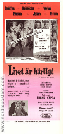 Livet är härligt 1959 poster Frank Sinatra Edward G Robinson Eleanor Parker Frank Capra