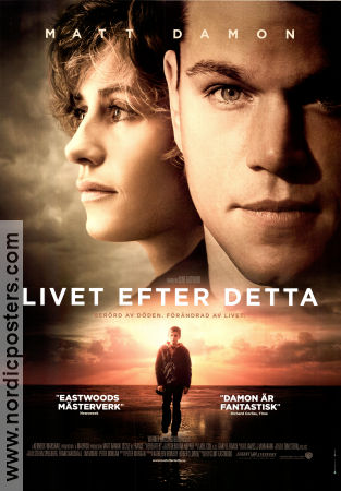 Hereafter 2010 poster Matt Damon Clint Eastwood