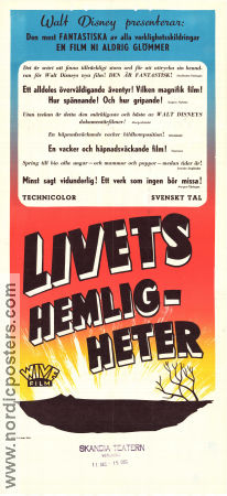 Livets hemligheter 1956 poster Winston Hibler James Algar Dokumentärer