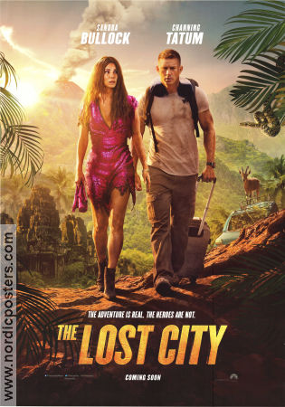 The Lost City 2022 movie poster Sandra Bullock Channing Tatum Daniel Radcliffe Aaron Nee