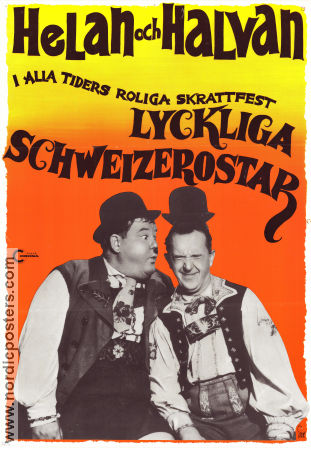 Swiss Miss 1938 poster Laurel and Hardy John G Blystone