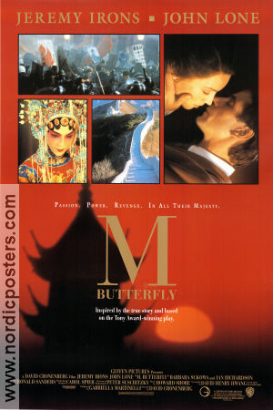 M Butterfly 1993 poster Jeremy Irons David Cronenberg