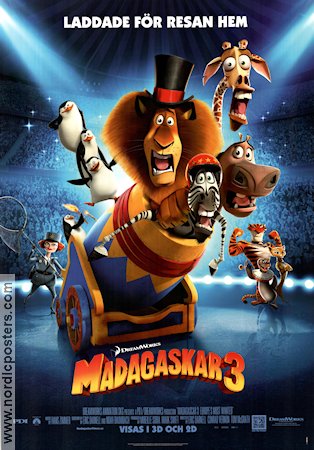 Madagascar 3: Europe´s Most Wanted 2012 poster Ben Stiller Eric Darnell
