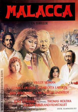 Malacca 1987 movie poster Vilgot Sjöman Gunilla Olsson