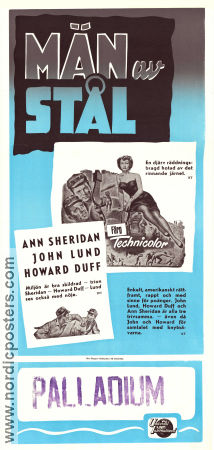 Män av stål 1952 poster Ann Sheridan John Lund Howard Duff George Sherman