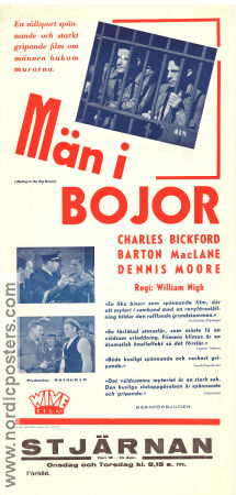 Män i bojor 1939 poster Charles Bickford Barton MacLane Pat Moriarity William Nigh Poliser