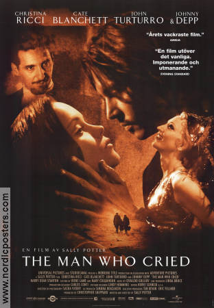 The Man Who Cried 2000 movie poster Christina Ricci Cate Blanchett John Turturro Johhny Depp Sally Potter
