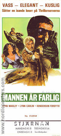 Mannen är farlig 1974 poster John Marley Lynn Carlin Richard Backus Bob Clark