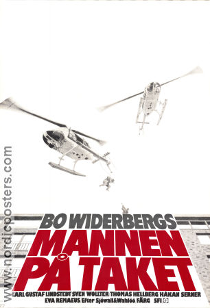 The Man On the Roof 1976 poster Carl-Gustaf Lindstedt Bo Widerberg