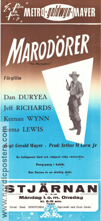 Marodörer 1955 poster Dan Duryea Jeff Richards Keenan Wynn Gerald Mayer