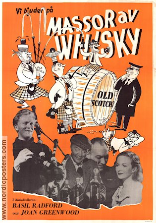 Whisky Galore 1949 poster Basil Radford