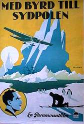 With Byrd at the South Pole 1930 poster Amiral Byrd