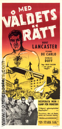 Brute Force 1947 movie poster Burt Lancaster Hume Cronyn Jules Dassin Film Noir