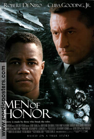 Men of Honor 2000 movie poster Robert De Niro Cuba Gooding Jr Charlize Theron George Tillman Jr Diving