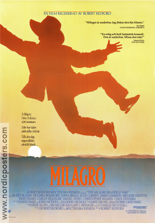 The Milagro Beanfield War 1987 poster Ruben Blades Robert Redford
