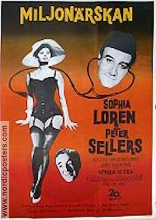 The Millionairess 1960 movie poster Sophia Loren Peter Sellers Alastair Sim Anthony Asquith Ladies