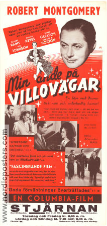 Min ande på villovägar 1941 poster Robert Montgomery Claude Rains Evelyn Keyes Alexander Hall