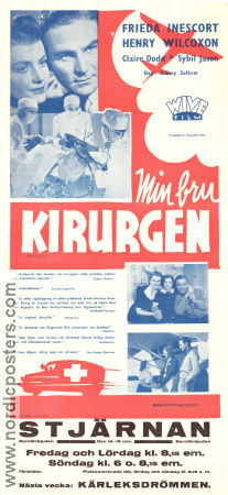 Min fru kirurgen 1939 poster Frieda Inescort Henry Wilcoxon Claire Dodd Sidney Salkow